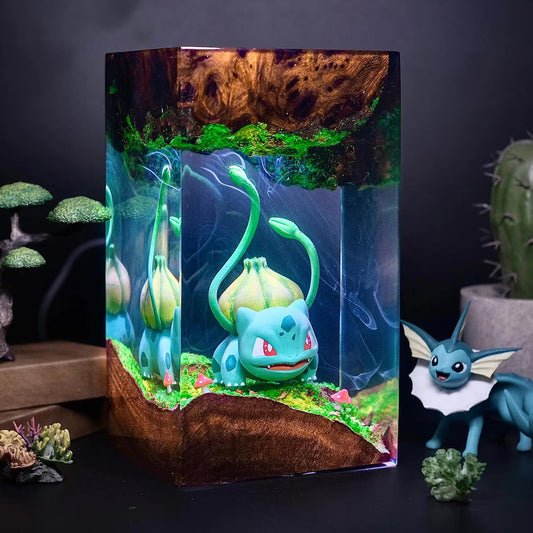 Baby Bulbasaur Resin Lamp
