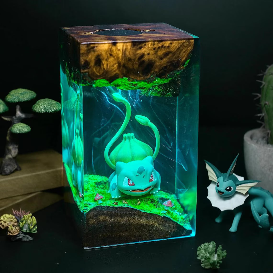 Baby Bulbasaur Resin Lamp